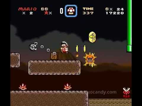 SMW hack testing - Dark Land Level 1