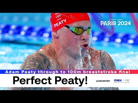 SWIMMING MASTERCLASS! 🏊‍♂️ | Adam Peaty wins 100m breaststroke semi-final #Paris2024