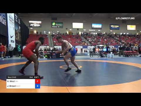 92 Kg Rnd Of 32 Haszell West CSU Pueblo Wrestling RTC Vs J.T. Brown West Point RTC