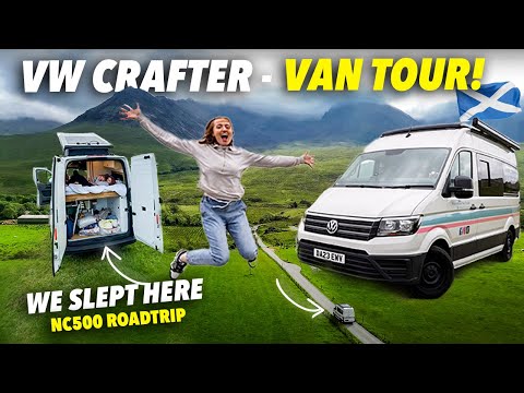 VW Crafter VAN TOUR! Full Luxury Campervan Conversion (Vanlife in Scotland)