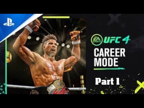 UFC 4 Career Mode  (Part 1) - The Road to becoming the G.O.A.T. (PS5) No commentary