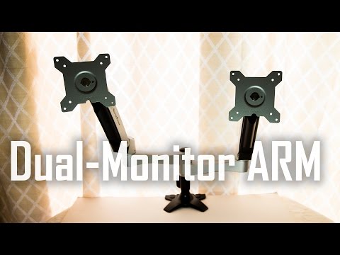 Optimize Your Dual Monitor Setup Silverstone Lcd Desk Arm Arm22sc