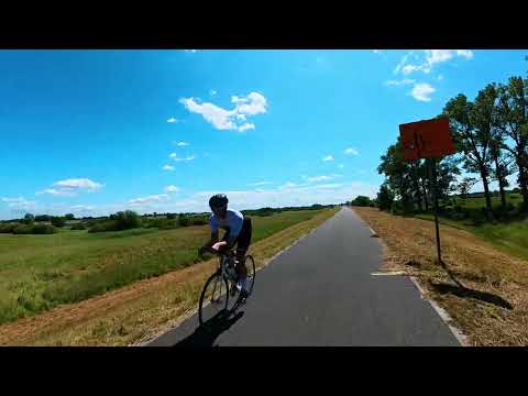 Wiślana Trasa Rowerowa (EuroVelo 9), lewy brzeg Wisły, ścieżki rowerowe nad Wisłą Gdańsk Sobieszewo