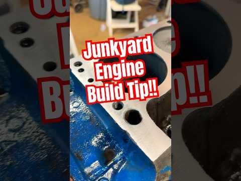 Thumbnail for Dirt cheap junkyard engine rebuild tip! #mechanic #tips #classiccars #projectcar by Car