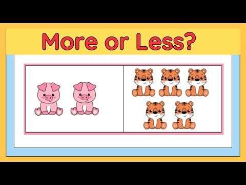 MORE OR LESS | More Or Less kindergarten Math | More or Less for Class 1 | Maths More and Less|Maths