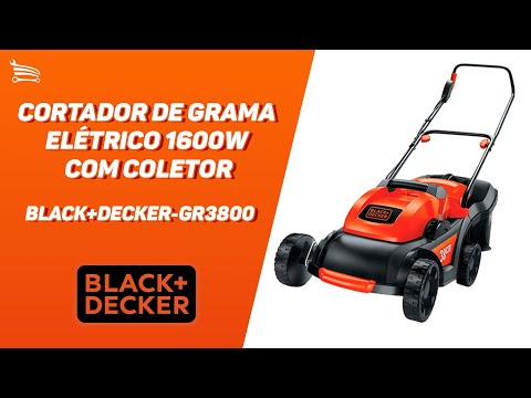 Cortador de Grama Elétrico 1600W  com Coletor - Video