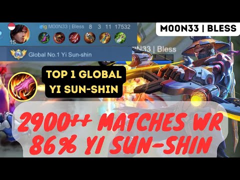 YSS Gameplay Build Item Fast Farming - Top 1 Global Yi Sun-Shin by M00N33 | Bless - Mobile Legends