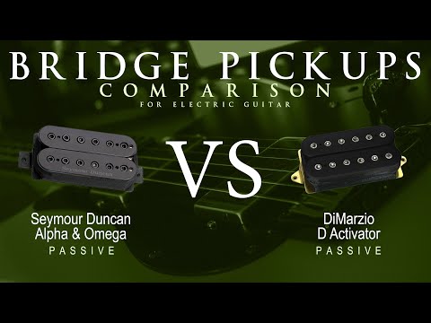 Seymour Duncan ALPHA & OMEGA vs DiMarzio D ACTIVATOR - Passive Bridge Pickup Comparison Guitar Demo