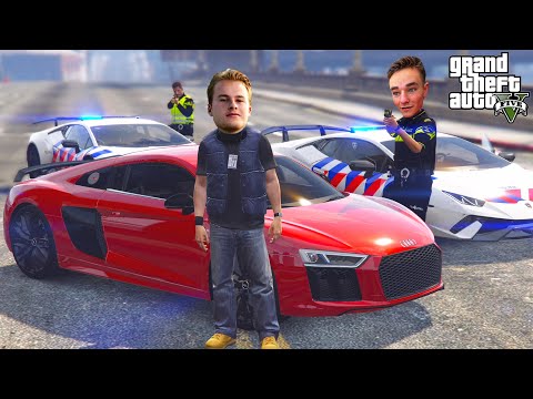 DON IN POLITIE LAMBORGHINI PERFORMANTE vs AUDI R8! - GTA 5 Politie en boefje