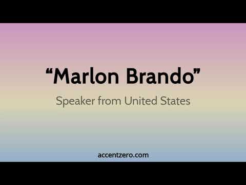 Pronounce "Marlon Brando" - Brazilian accent vs. native U.S.