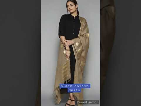 #2021 black colour panjabi suits combination #fashion #youtubeshots #trending