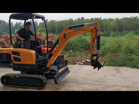 How to use  hydraulic quick hitch on a mini excavator?