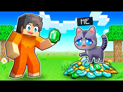 Playing as a HELPFUL KITTEN in Minecraft
