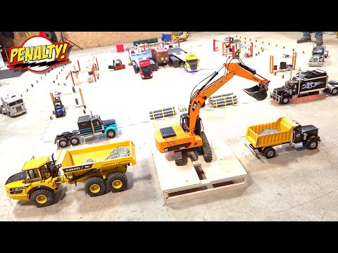 LOADING WARS - NEW PENALTY! Semi Truck Challenge: FORKLIFT FIGHTS! (s2 e20) | RC GAME SHOW!