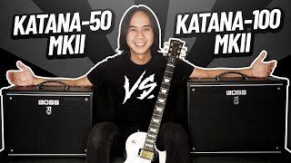 Video thumbnail for BOSS Katana 50 Vs 100 Mk2 - Which One Is Right For You? by GuitarZero2Hero