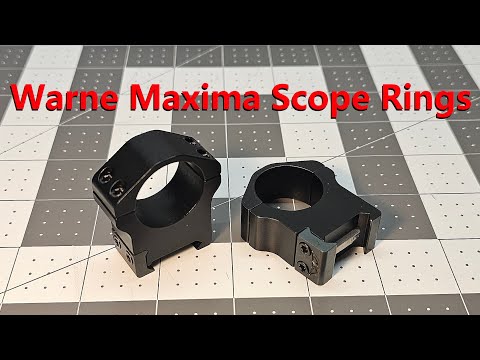 Warne Maxima 1inch Scope Rings - Heavy is Good. Heavy is Reliable.