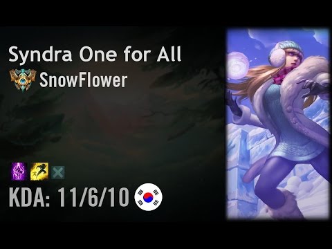 Syndra One for All vs Thresh - SnowFlower - KR Challenger Patch 6.9