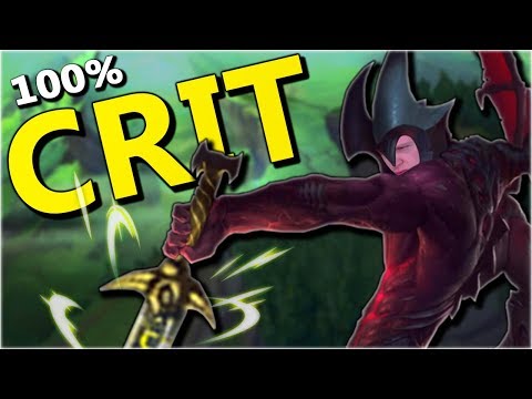 100% CRIT AATROX MELTS ANYTHING - Season 8 Aatrox Top Lane Gameplay