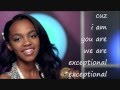 china anne mcclain - exceptional lyrics (full) 