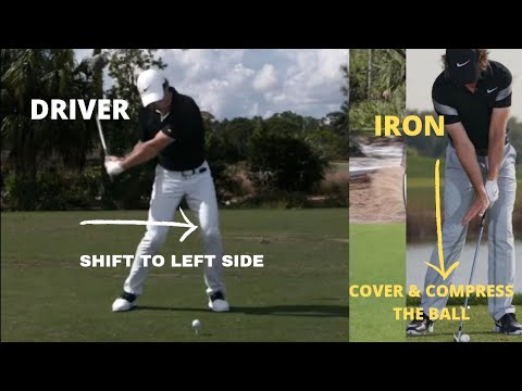 Rory McIlroy GolfSwing Driver  VS Iron