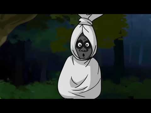 ANIMASI KARTUN HOROR LUCU    POCONG TAKUT SAMA CICAK