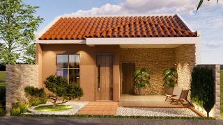 CASA PEQUENA ACONCHEGANTE || PROJETO MODERNO E BARATO !