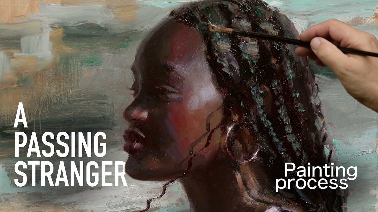 A Passing Stranger | Alla Prima oil portrait Painting