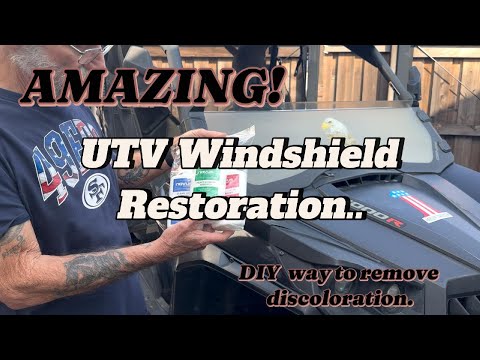 DIY, How to restore a UTV polycarbonate windshield!!.