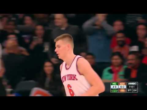 Kristaps Porzingis Monster Put Back