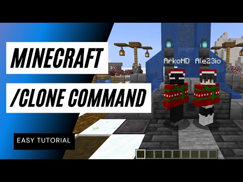 /clone richtig verwenden! Command Tutorial! | Minecraft All Commands -05-