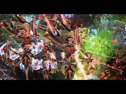 Dark (Z) vs Creator (P) on Pillars of Gold - StarCraft 2