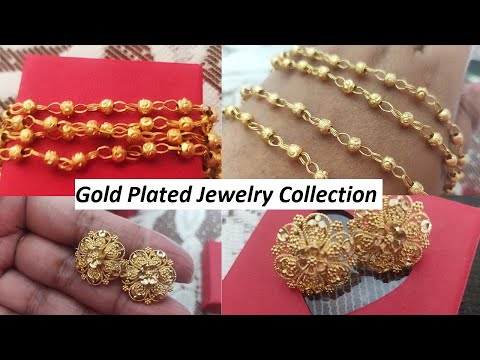 Beautiful Gold Plated Jewelry Collection ✨✨ | Gold Plated Chain & Earrings at Just Rs. 250/- 💫💫