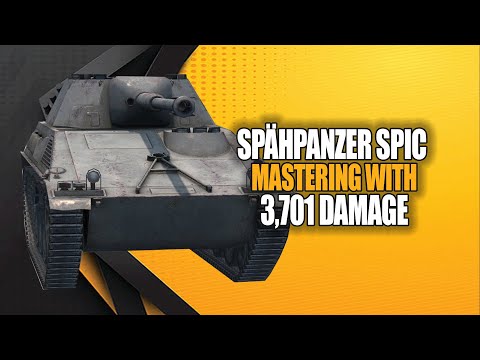 🏷️Mastering the Spähpanzer SPIC with 3,701 Damage on Hellas | BlitzStars