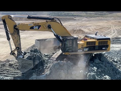 Caterpillar 390D Excavator Loading Trucks - Interkat SA