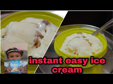 Ice cream easy method in tamil || easy instant vennila ice cream preparation in tamil