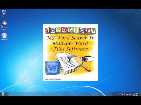MS Word Search In Multiple Word Files Software