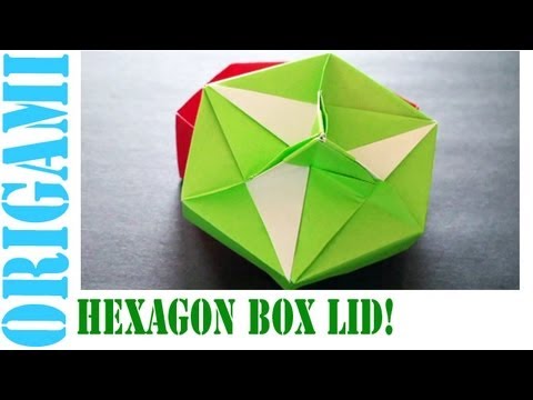 Easy Origami Hexagon Box Lid Ver 9. (Modular 3 Unit) Tutorial!