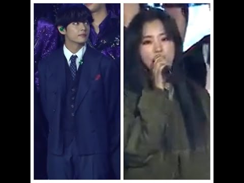 2019 KBS Ending BTS Taehyung and MAMAMOO Wheein