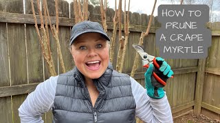 HOW TO PRUNE A CRAPE MYRTLE: Intentional pruning to help your tree thrive