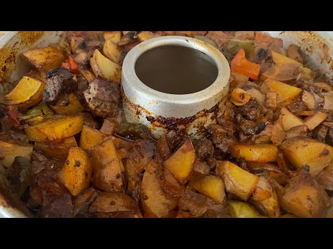 Campingküche: Gulasch Topf in Omnia Maxiform / Omnia Backofen / Omnia Rezepte