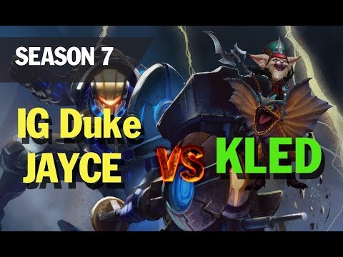 lol esports highlights l IG Duke plays JAYCE TOP vs KLED
