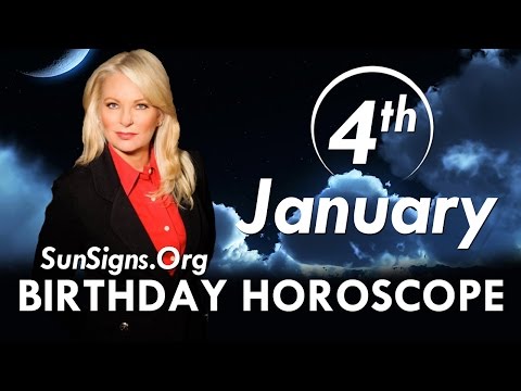 January 4 Zodiac Horoscope Birthday Personality - Capricorn - Part 1