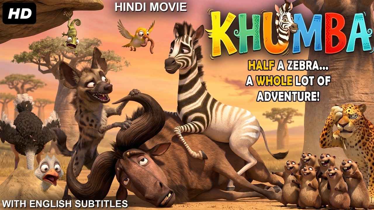 KHUMBA - New Hindi Movie With English Subtitle | Animation Adventure Comedy Movie | Cartoon Movie