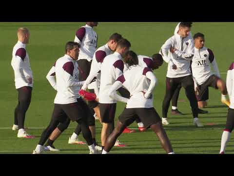 VIDEO ENTRAINEMENT PSG AVANT MANCHESTER UNITED LIGUE DES CHAMPIONS