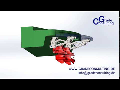 Hydraulische Absenkung / Tenderlift für eine Badeplattform einer Bavaria S30