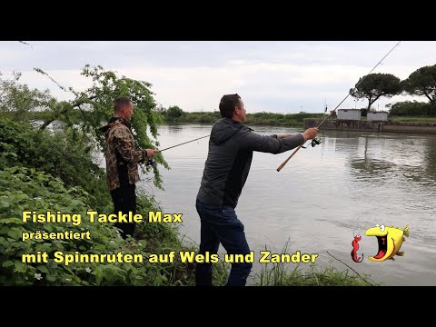 Spinnfischen auf Wels und Zander - Veit Wilde und Hendrik Zietz fangen italienische Räuber