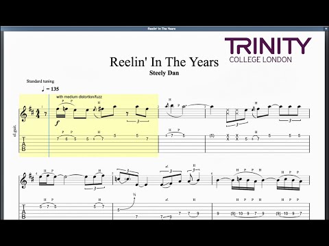 Reelin' In The Years Trinity Grade 8 Guitar