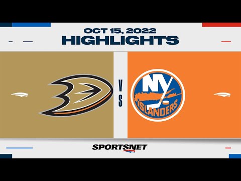 NHL Highlights | Ducks vs. Islanders - October 15, 2022