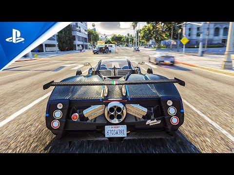 ⁴ᴷ⁶⁰ GTA 6: PlayStation 5 Ultra Realistic Graphics MOD on RTX 3090 [GTA 5 PC Mods]