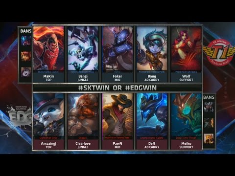 SKT vs EDG Highlights - SK TELECOM T1 vs EDWARD GAMING - S5 WORLDS 2015 GROUP STAGE
